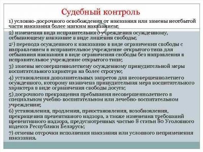 Особенности условно досрочного освобождения для осужденных за насильственные преступления